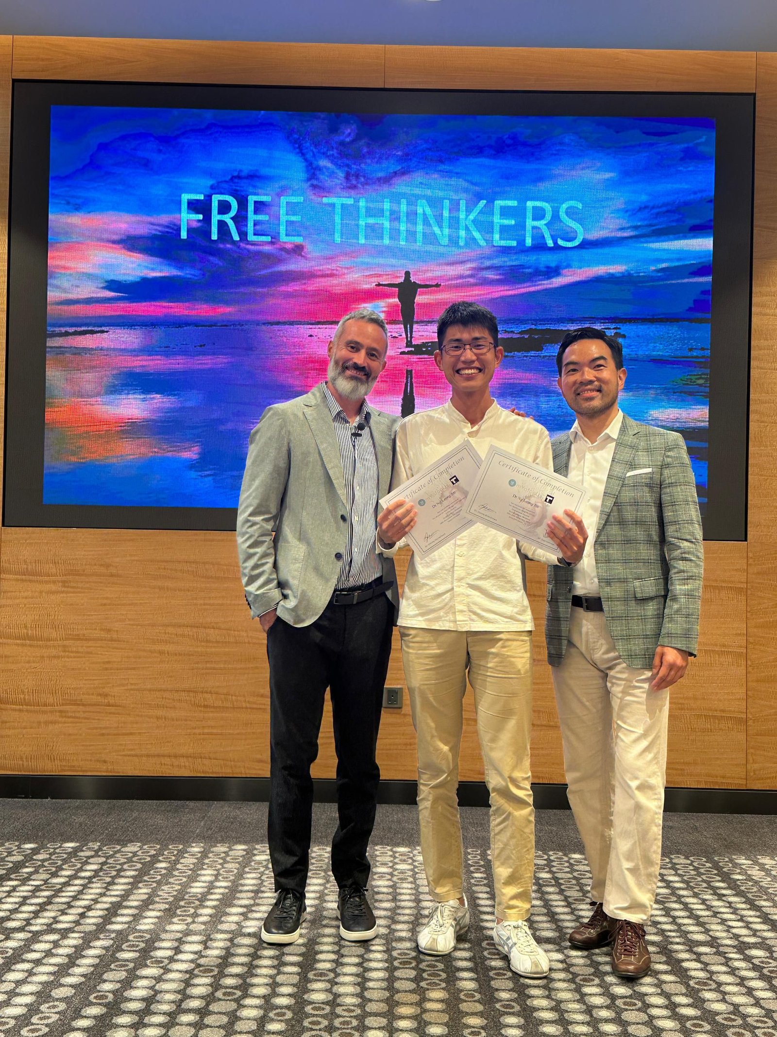 Doctor LJ at MYOFOCUS 2.0 with Dr Dan & Dr Donny.